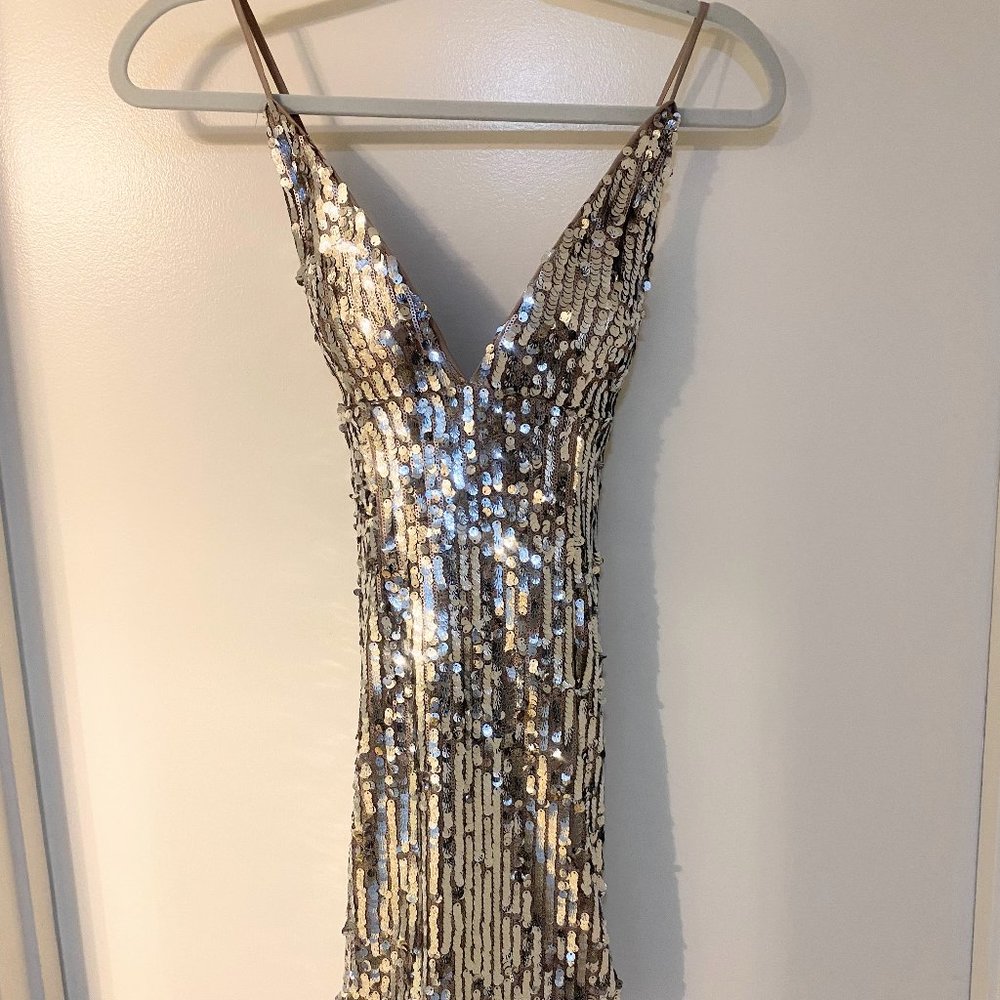 Sequin Bodycon Mini Dress  S